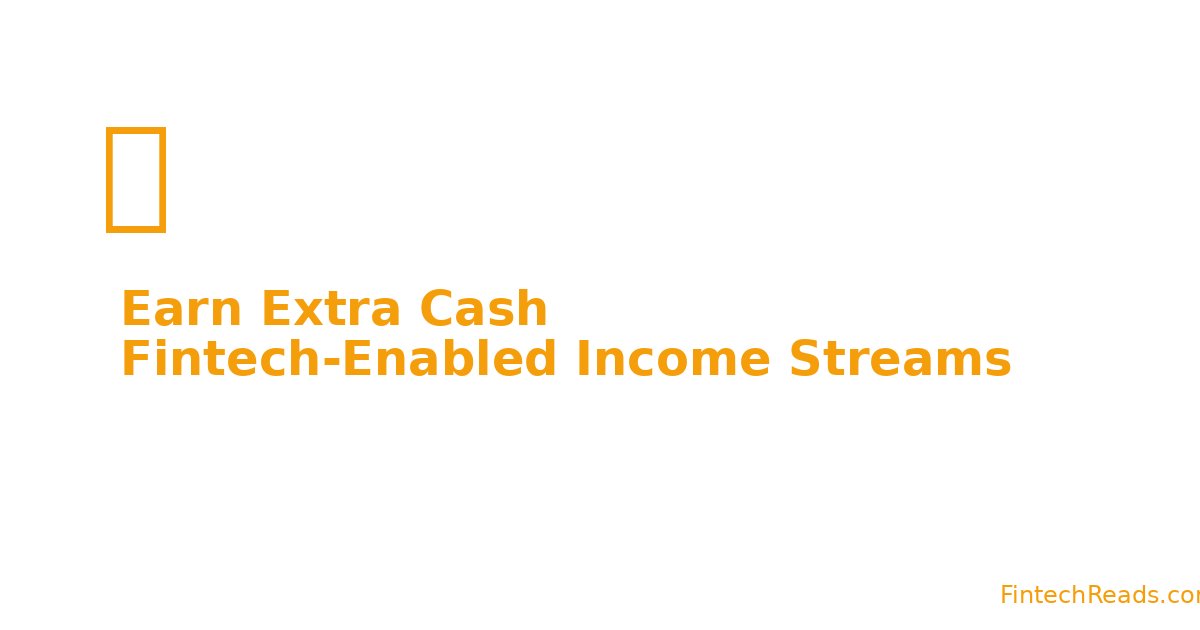 Earn Extra Cash: Fintech-Enabled Income Streams