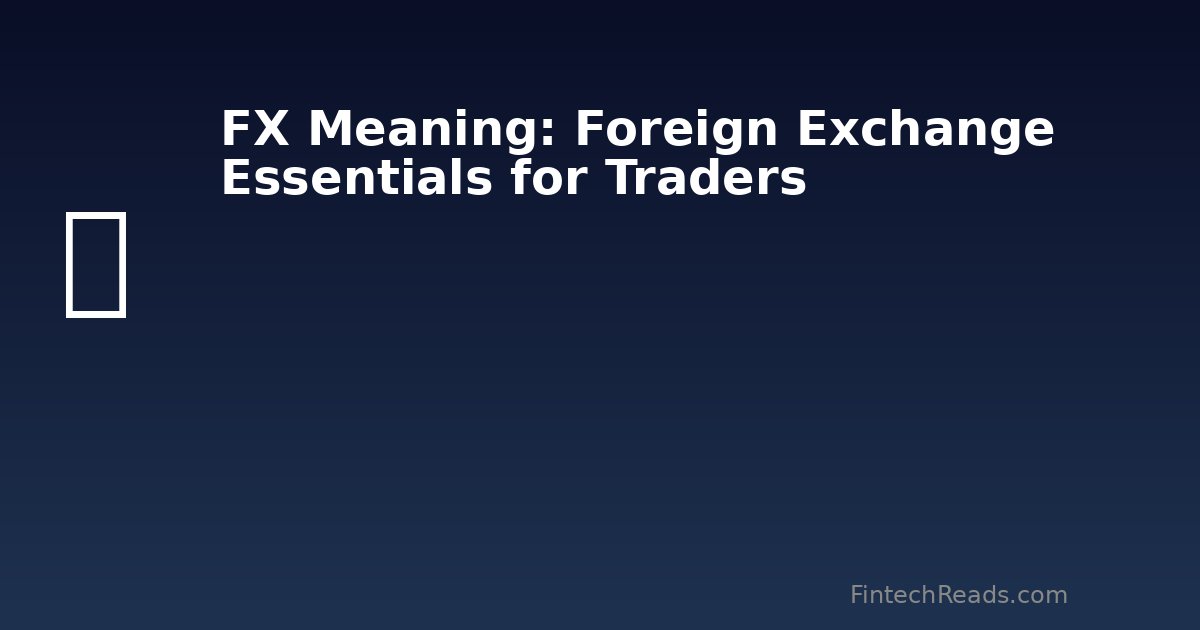 FX Meaning in Modern Finance: Currency Trading Essentials for Fintech (2026)