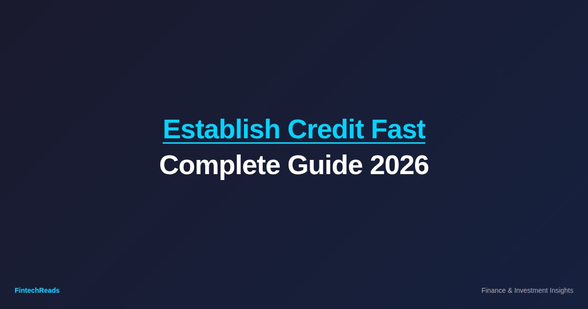 How to Establish Credit Fast: Build Credit Score 2026