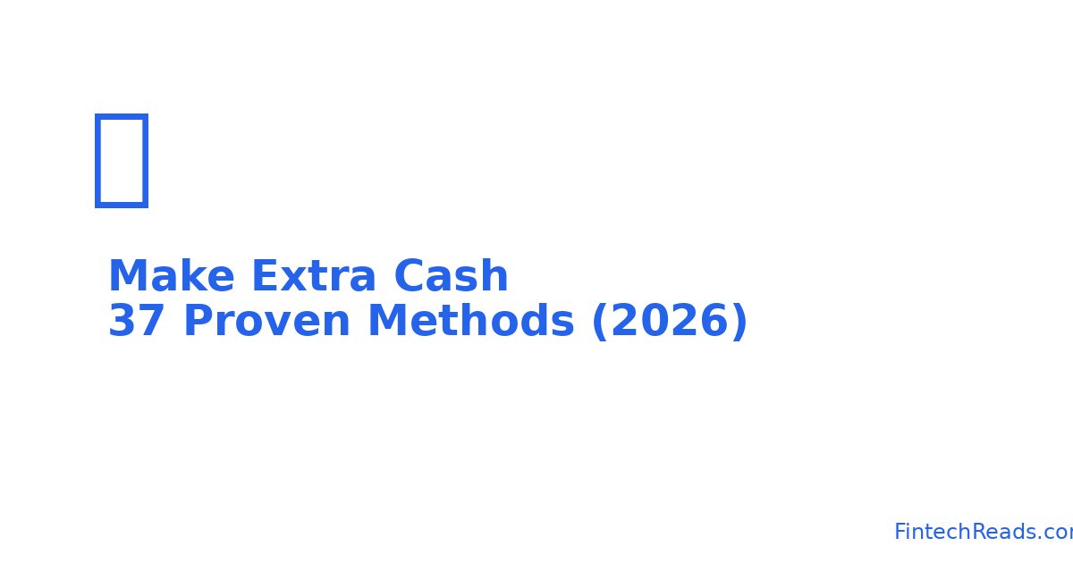 Make Extra Cash: 37 Proven Methods (2026)