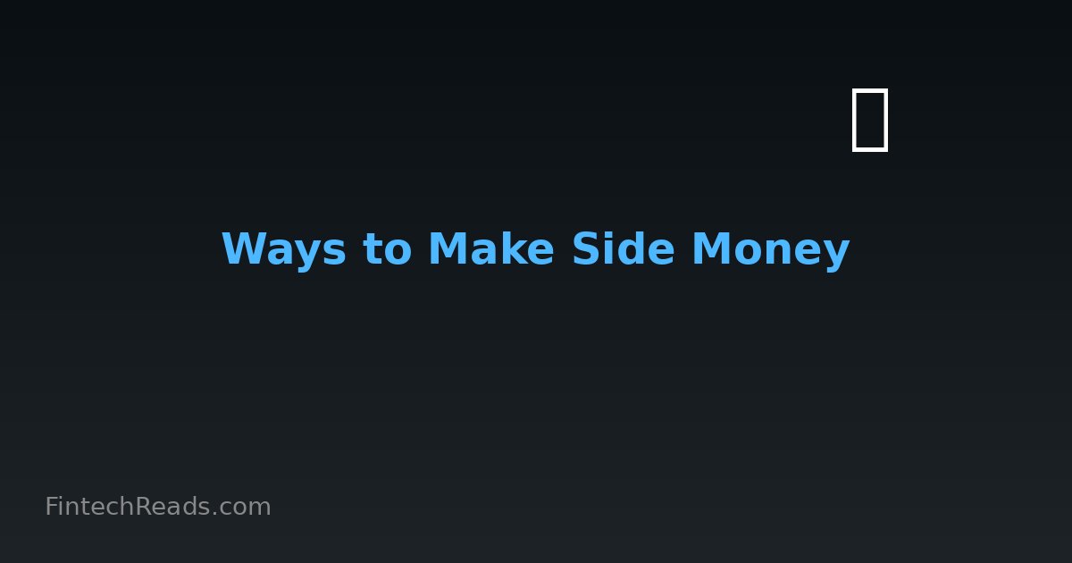 Ways to Make Side Money: Income Generation Strategies (2026)