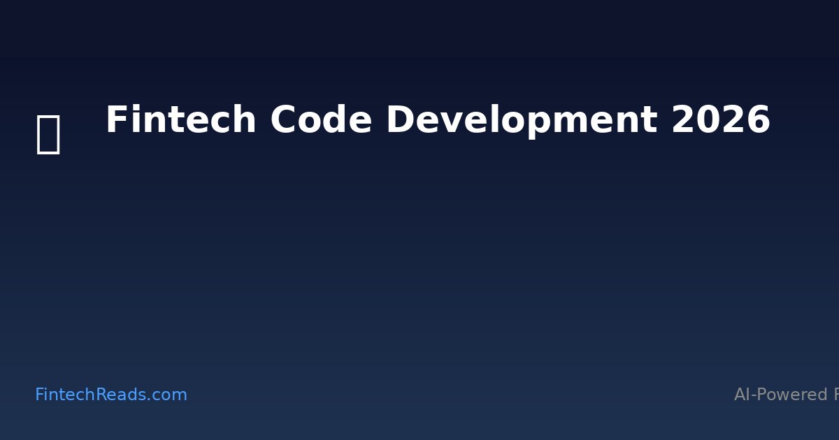 Writing Code for Fintech: AI-Driven Development in 2026 (2026)